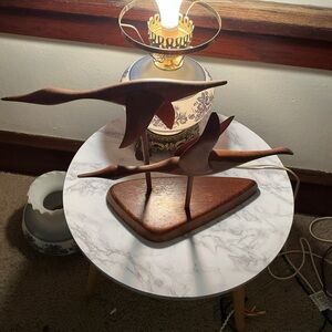 Source Unknown Wooden Bird Sculpture in Rich Brown